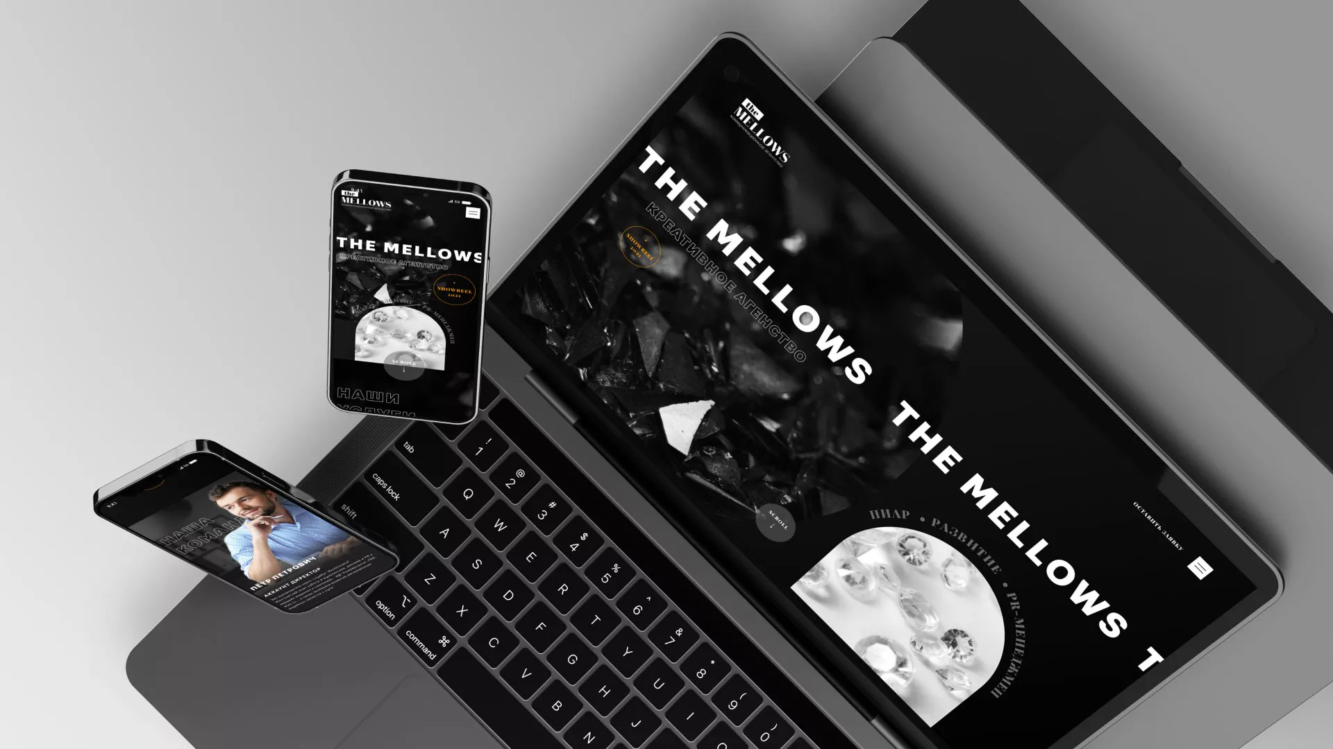 Разработка сайта креативного агентства «The Mellows» в Курильске