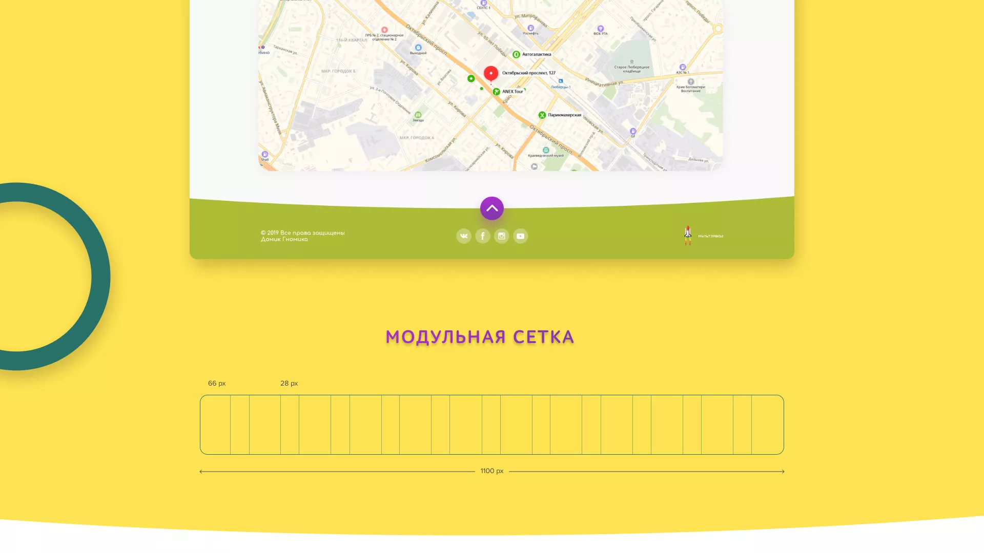 Разработка сайта детского активити-клуба «Домик гномика» в Курильске