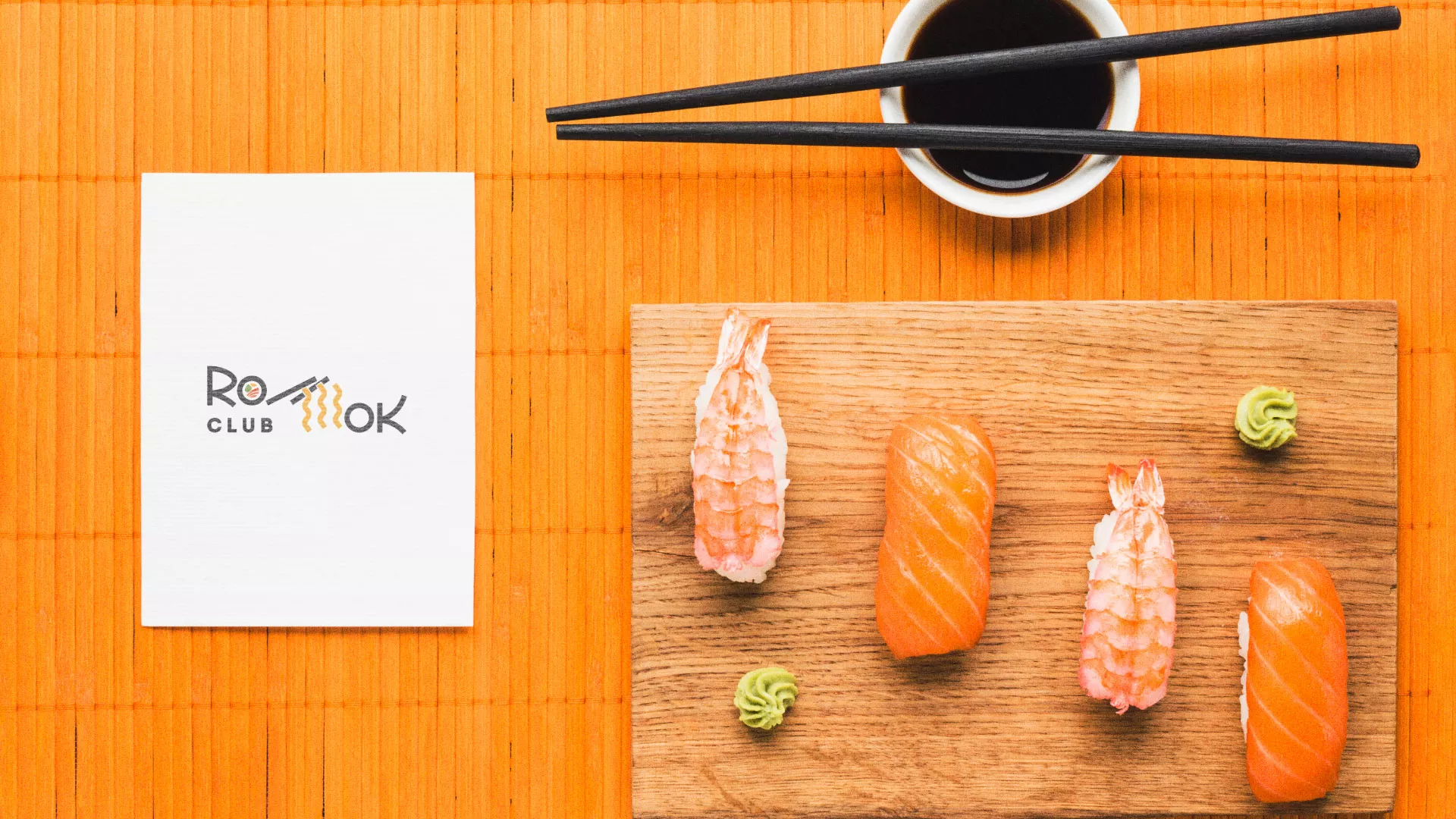 Создание логотипа суши-бара «Roll Wok Club» в Курильске