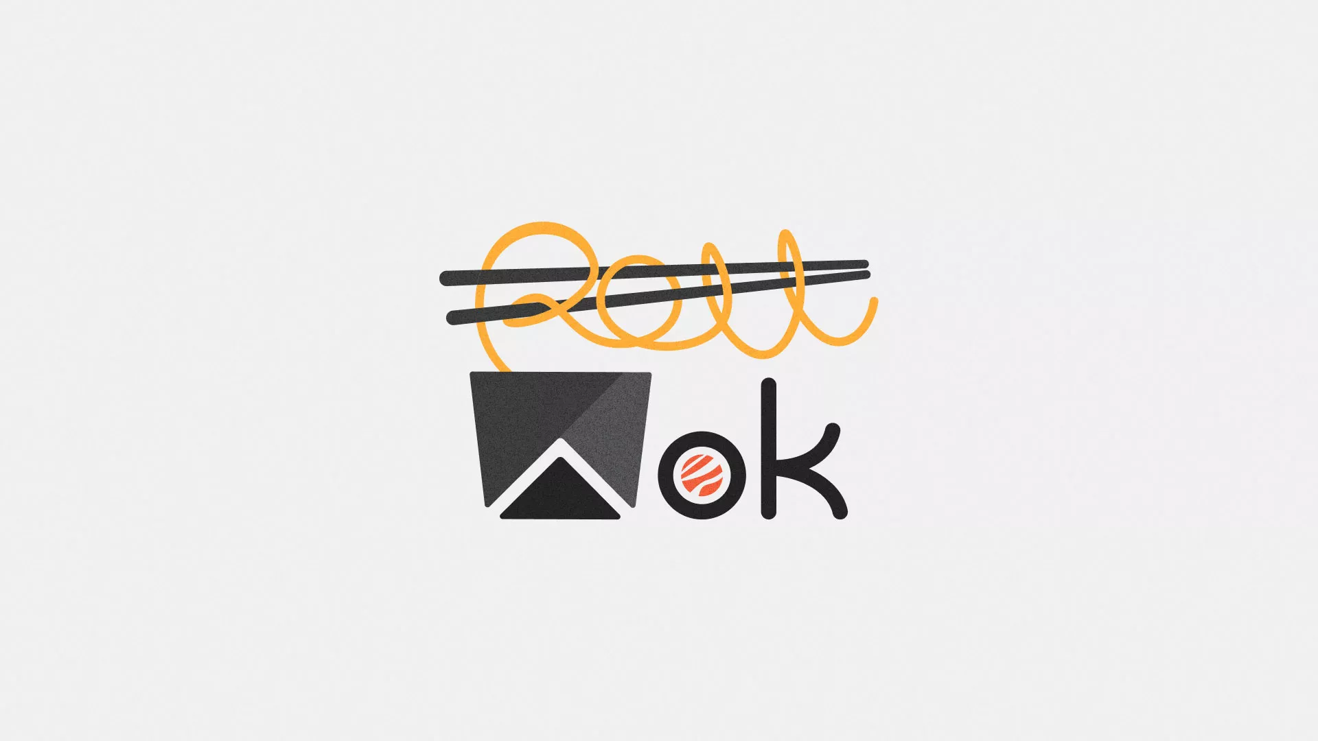 Разработка логотипа в Курильске для суши-бара «Roll Wok Club» Разработка логотипа в Курильске для суши-бара «Roll Wok Club»